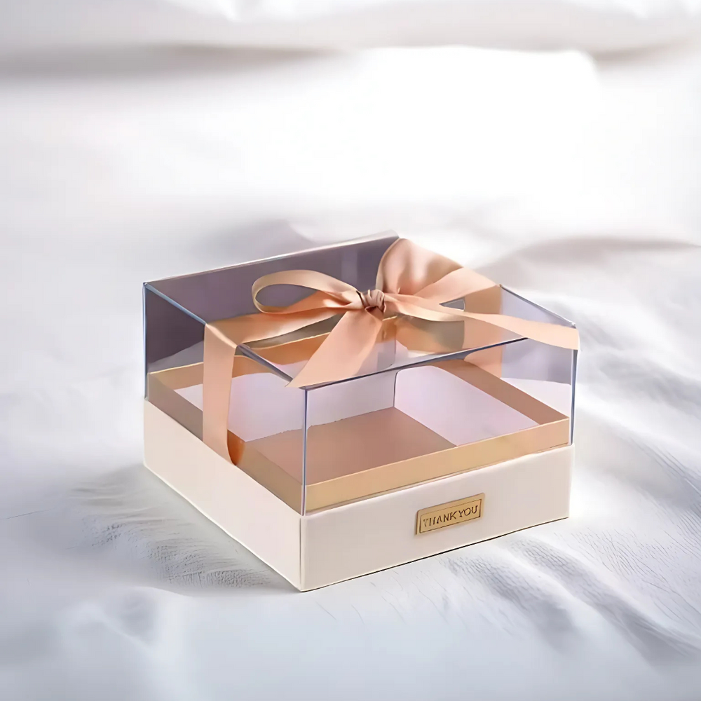 White Acylric Gift BOX