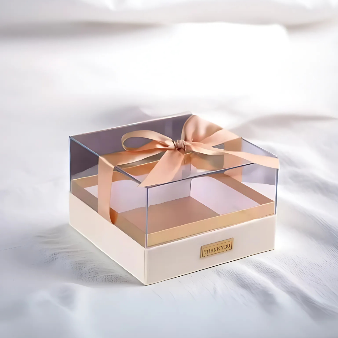 White Acylric Gift BOX
